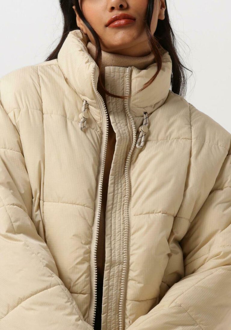 ANOTHER LABEL zand another label gewatteerde jas mille oversized puffer