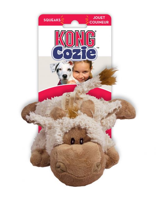 Kong Speeltje Pluche Cozie Naturals - Hondenspeelgoed - 23 cm Naturel