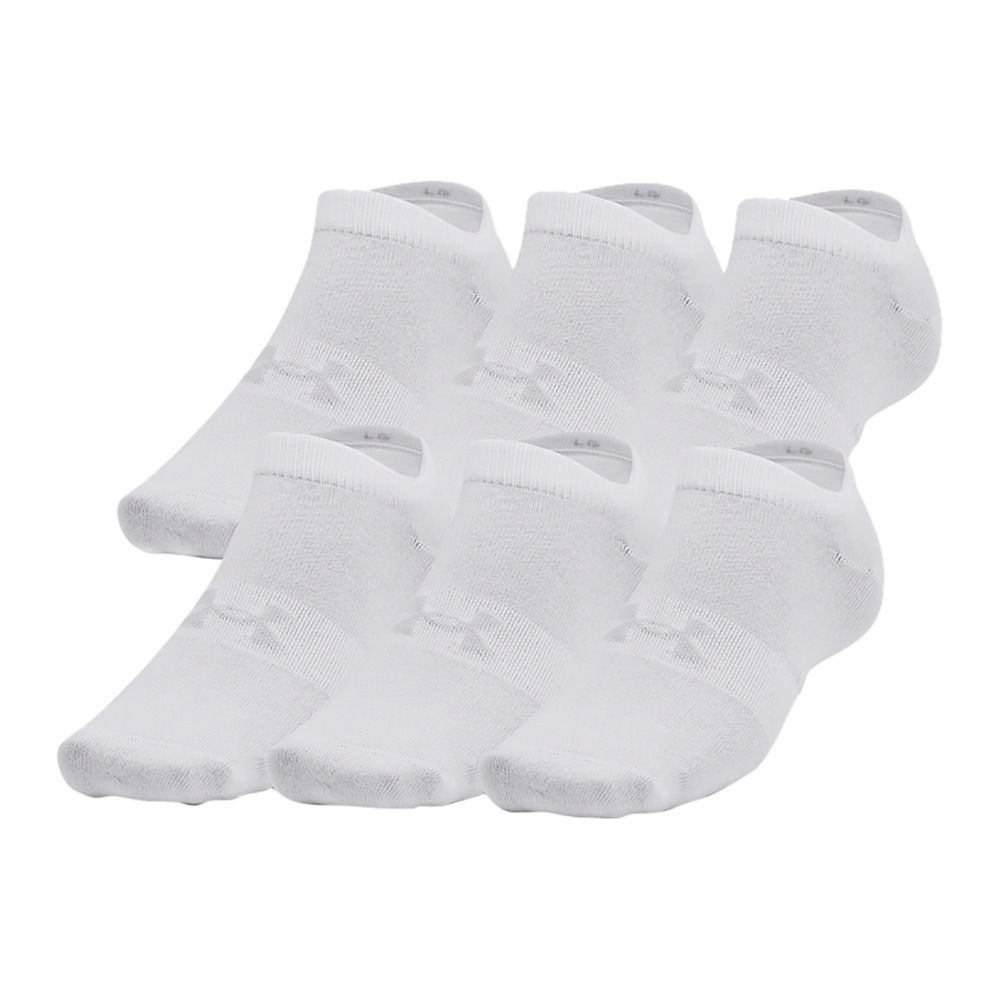 Under Armour ESSENTIAL NO SHOW - Chaussettes x6 blanc