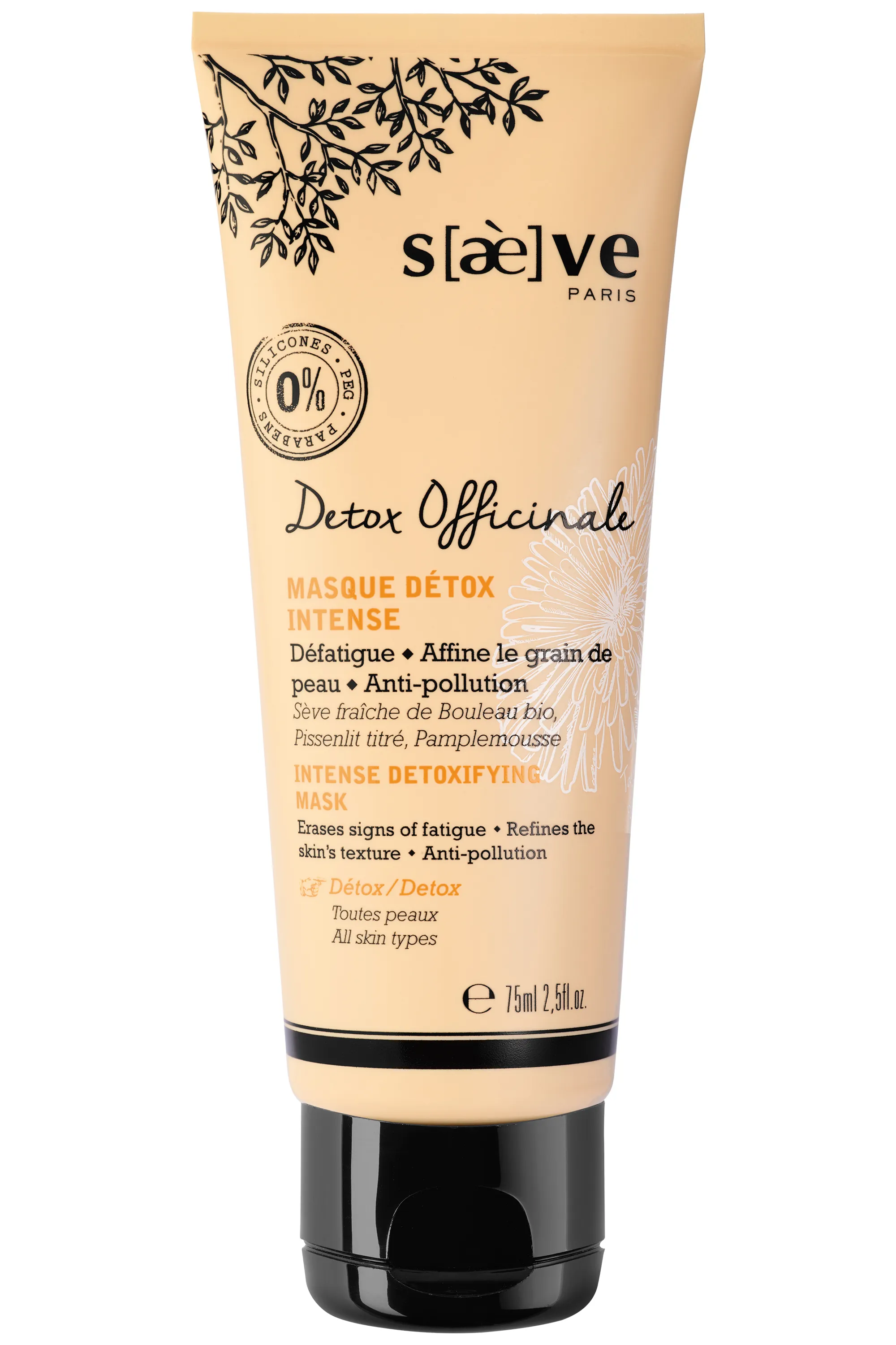 Saeve Masque détox intense Detox Officinale-75 ml