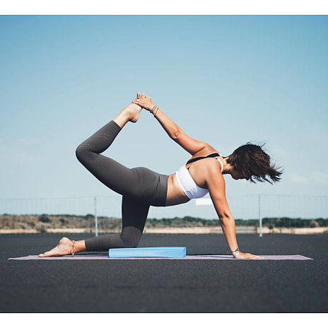 Tunturi PVC yogamåtte 4 mm 182 x 61 cm - lilla