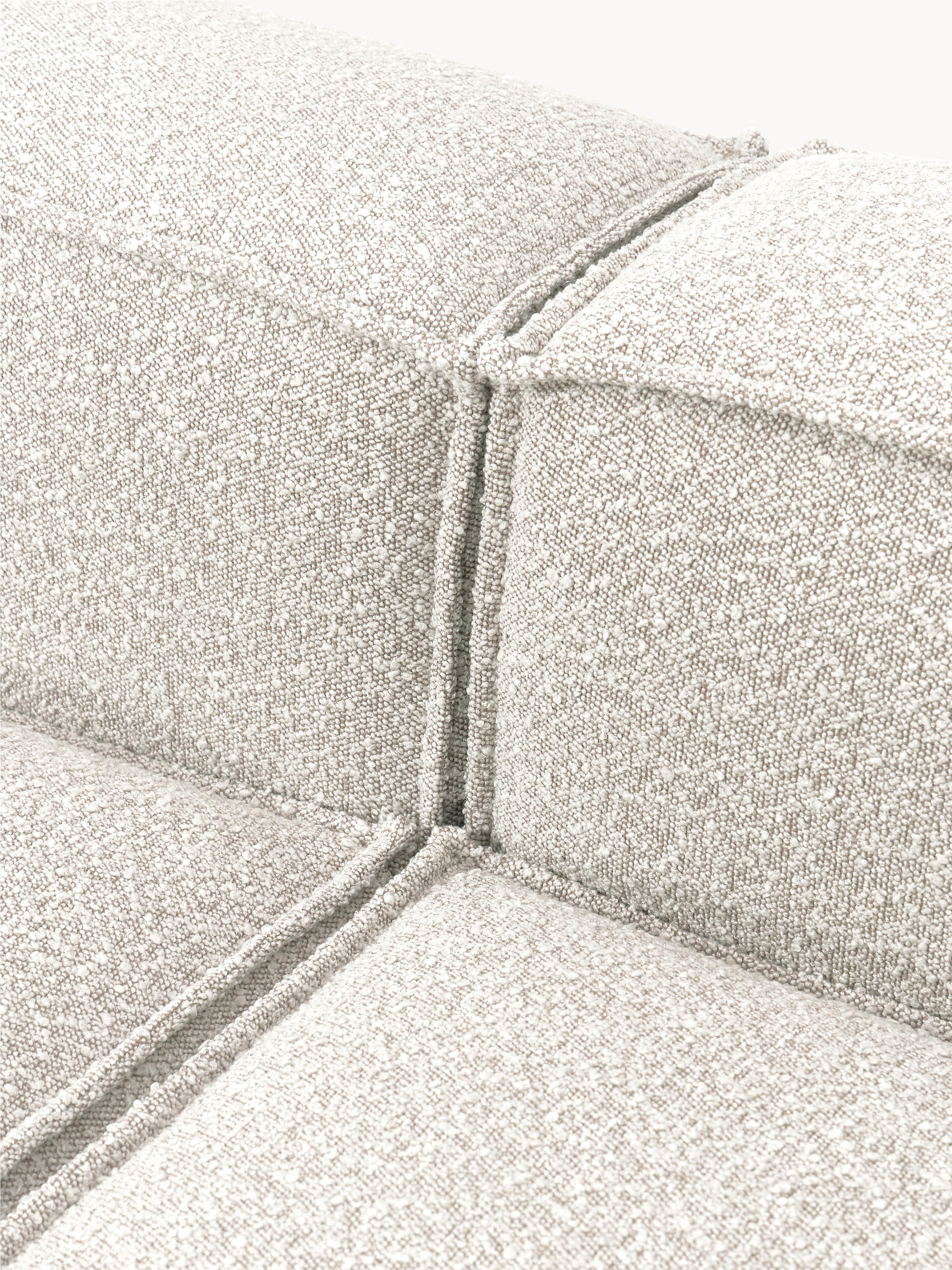 Bouclé modulaire hoekbank Lennon (2-zits)