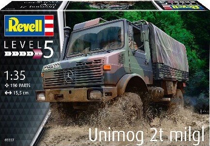 Revell - Unimog 2T Milgl Modelbil Byggesæt - 1:35 - Level 5 - 03337