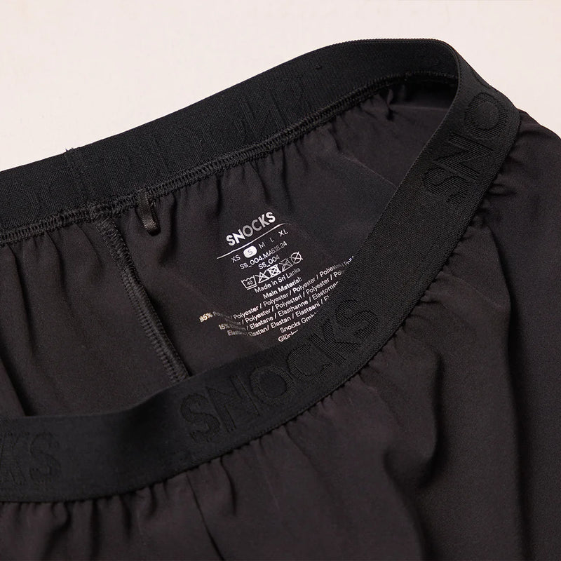 Kurze Laufshorts Damen Schwarz