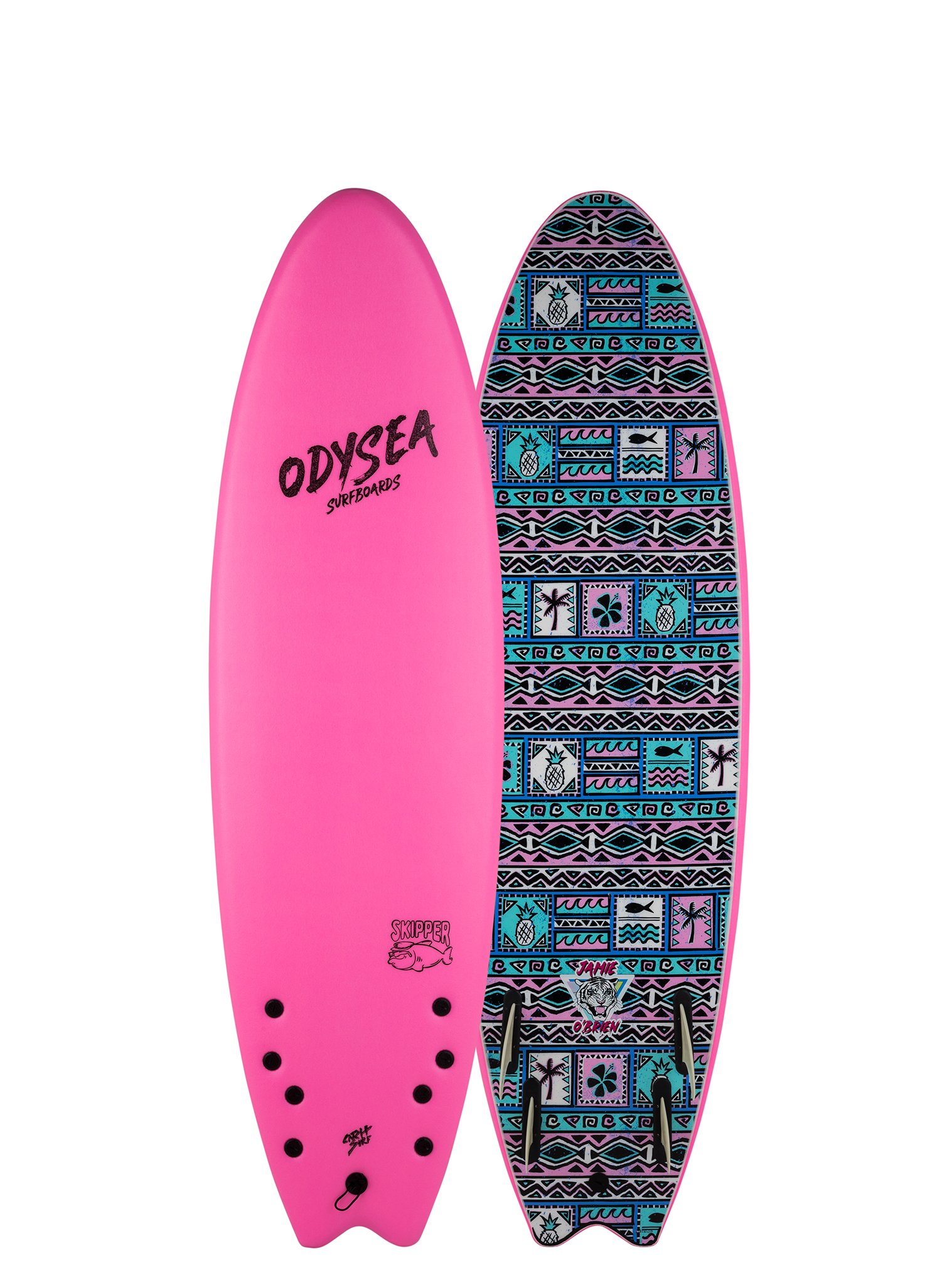 Catch Surf Odysea - Skipper Quad 6'6 JOB - Hot Pink