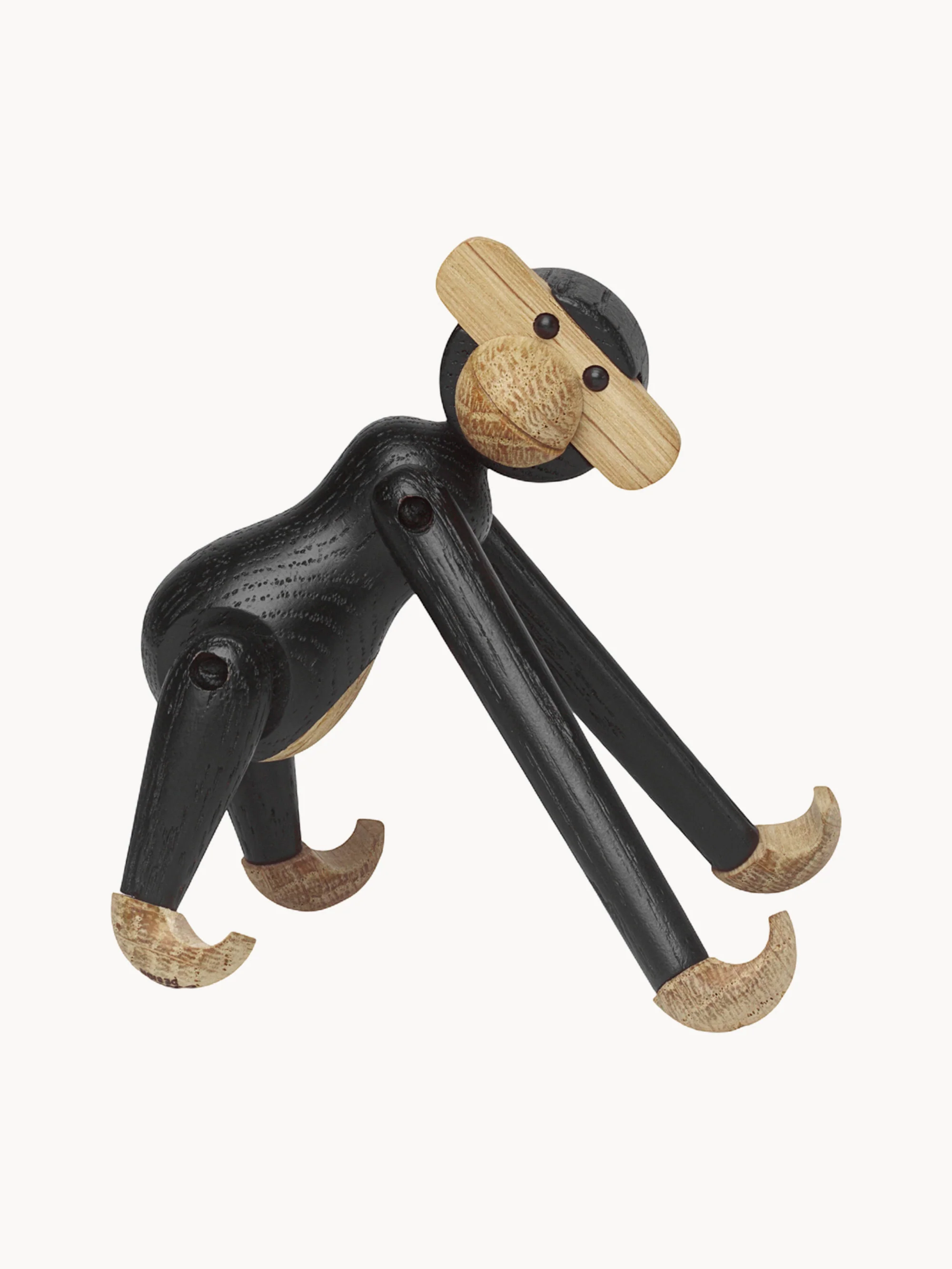 Decoratief object Monkey Mini van eikenhout
