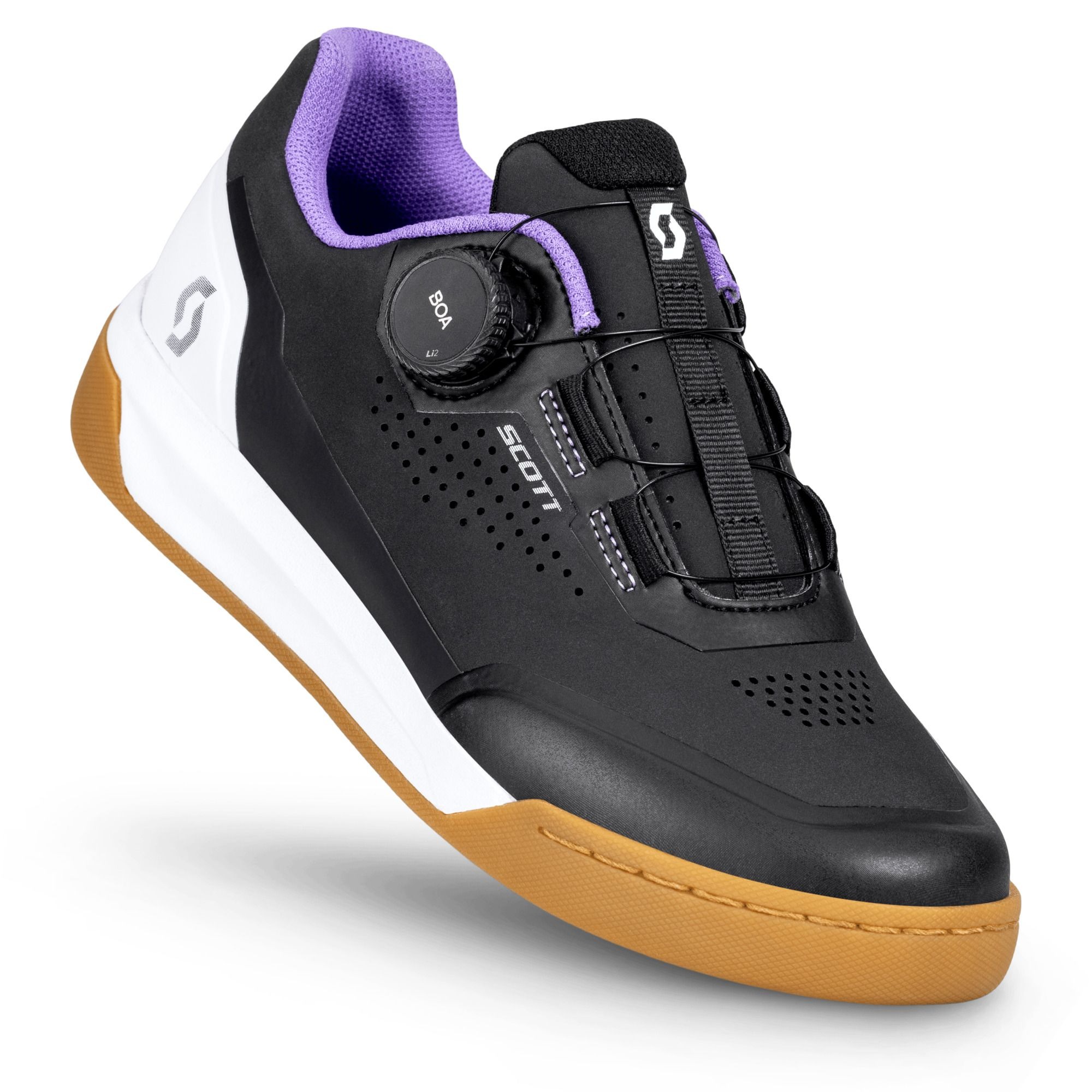 SCOTT Volt Evo Flat cykelsko sort/hvid dame