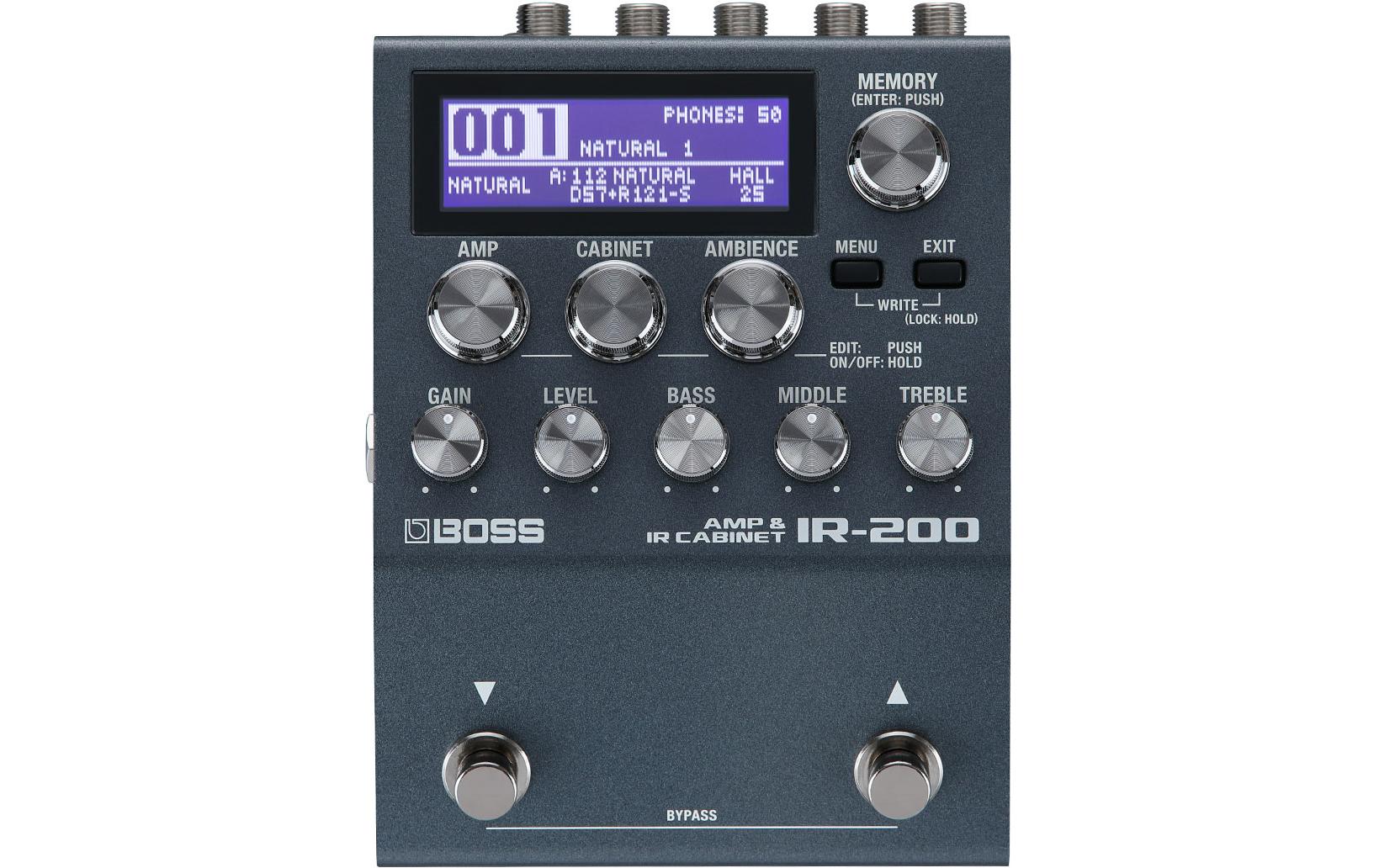 Effektgerät IR-200<br>Verstärker-Simulator und Impulsantworten-Loader als Kompaktpedal