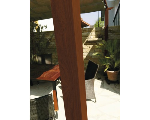 Aluminium pergola, paviljoen Florence 11x16 incl. verstelbare parasol 350 x 505 cm Cacao donkerbruin