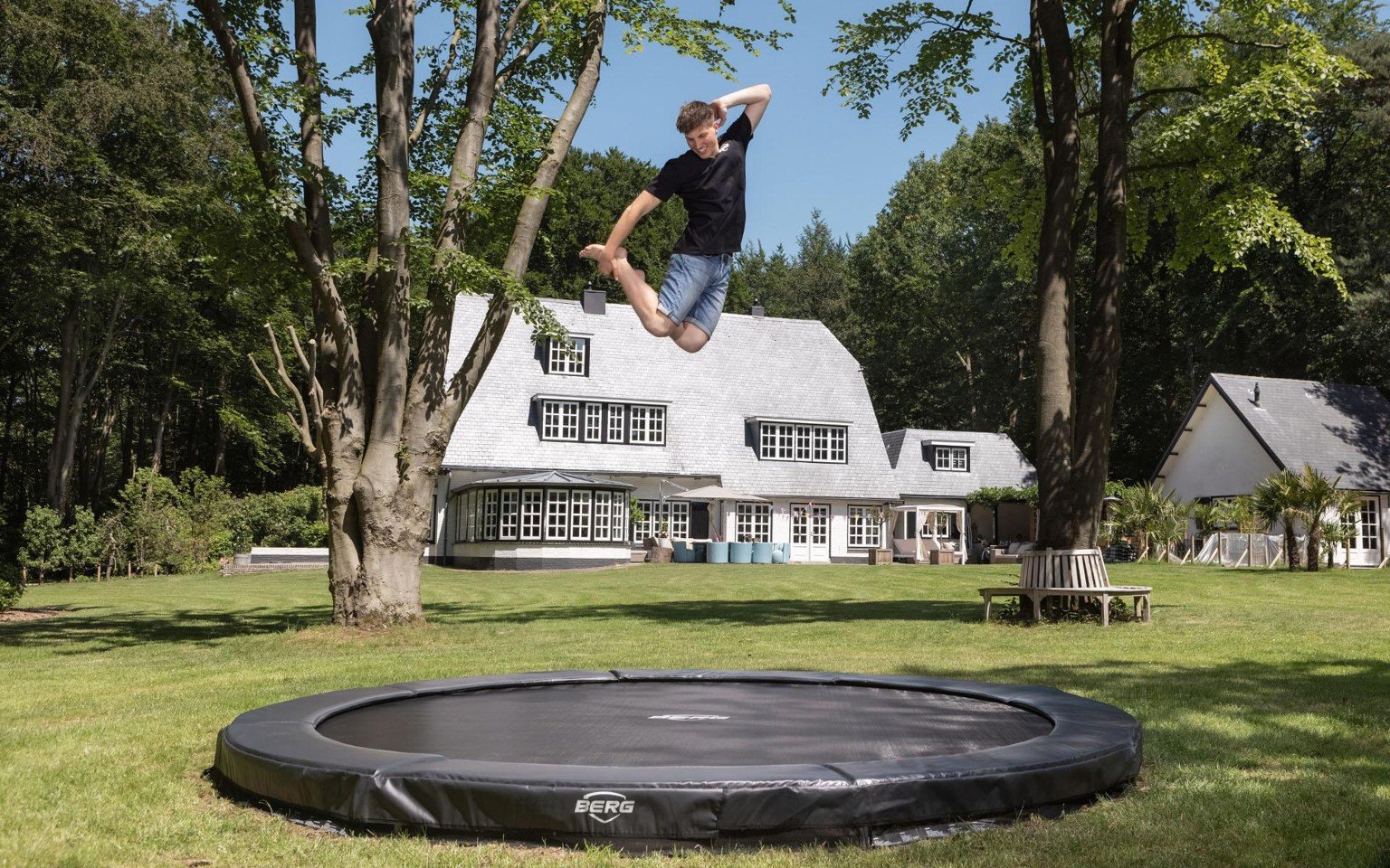 BERG - InGround Champion 380 Trampolin (Sport) - Grey (35.42.53.02)