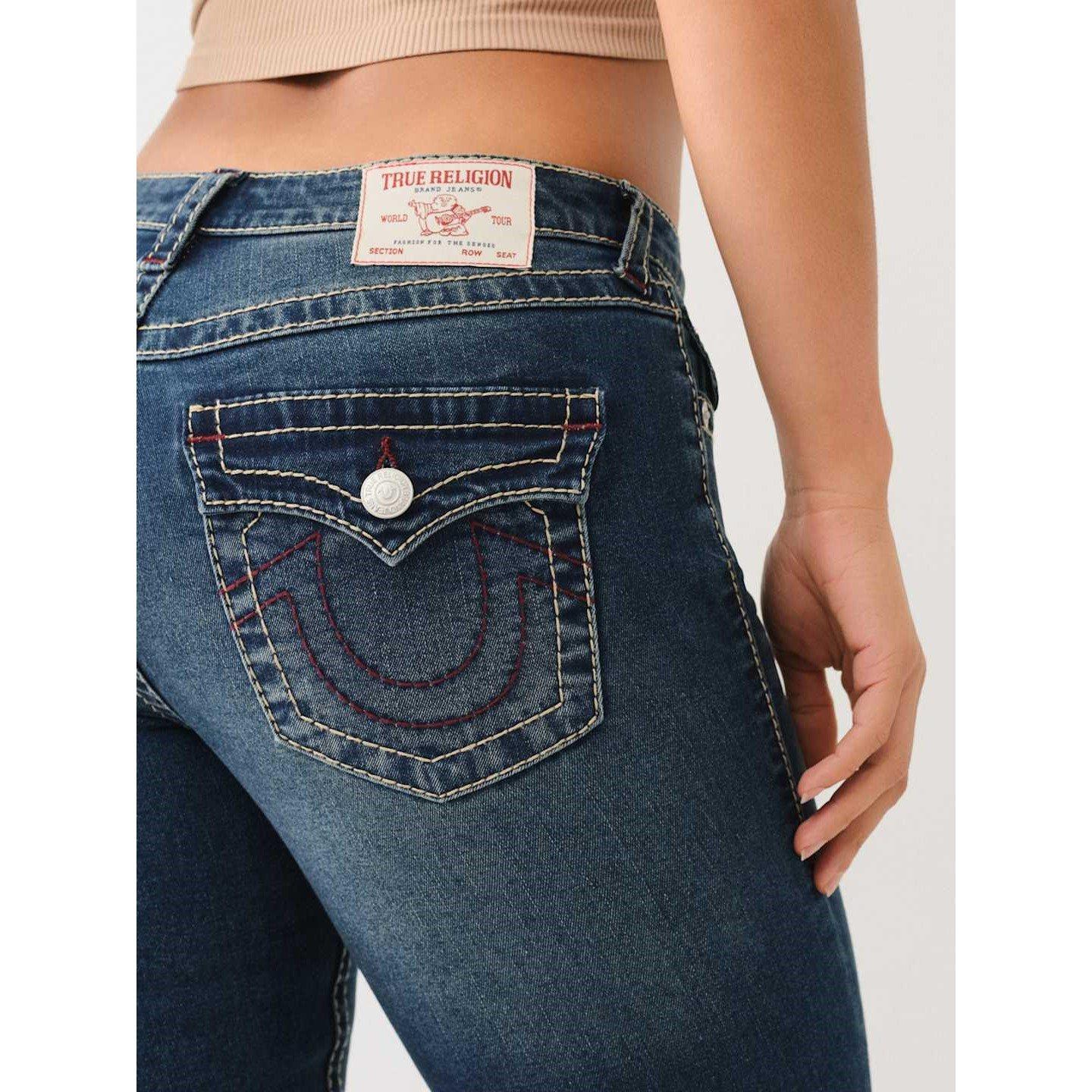 True Religion TR Becca Mid Rise Bootcut Jeans Womens