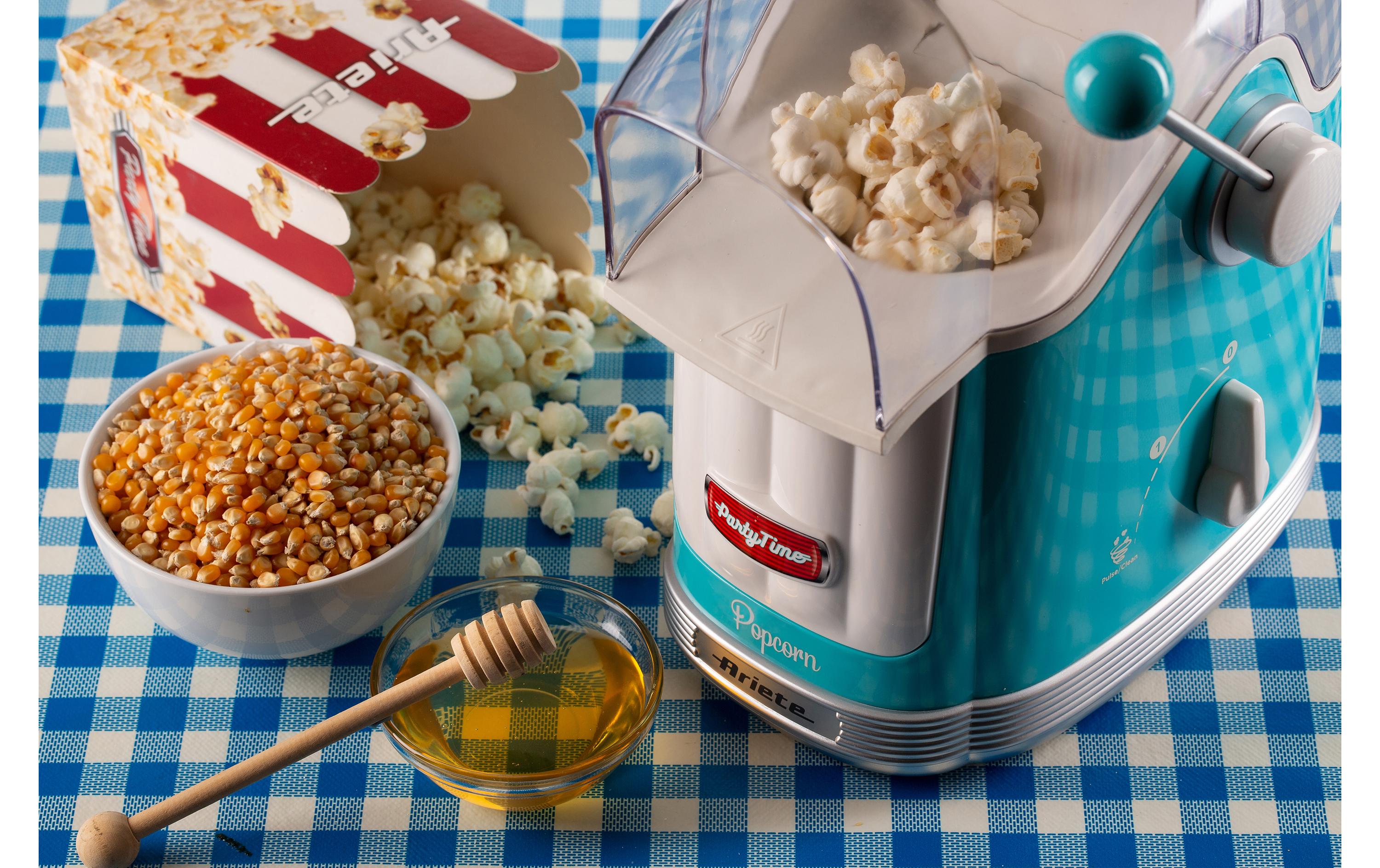Popcorn Maschine Party Time ARI-2958-BL Blau/WeissPopcornmaschine im Retro-Design