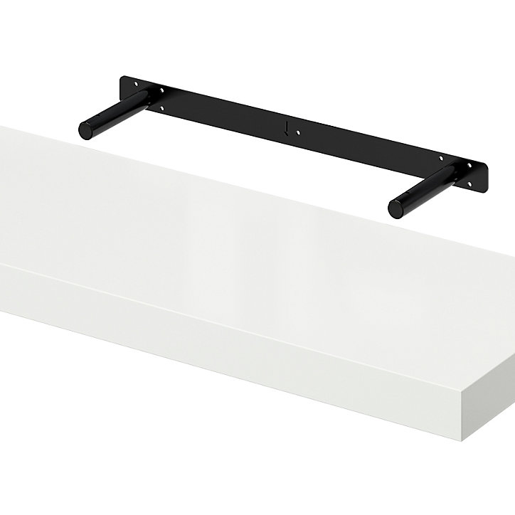 Tablette murale avec fixation invisible Form Cusko blanc brillant 80 cm
