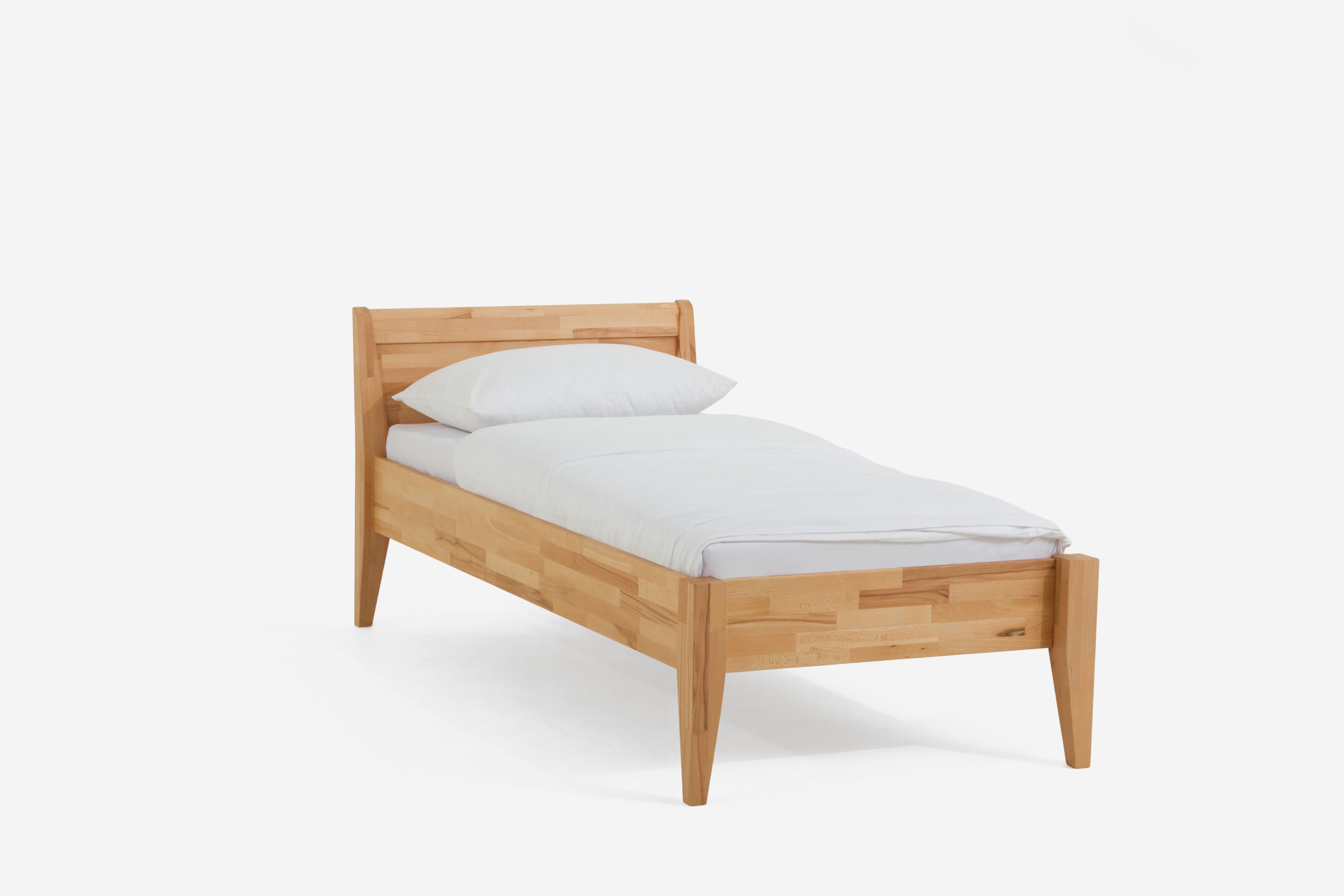 Holzbett Jasmine 120 x 210 cm Kernbuche geölt
