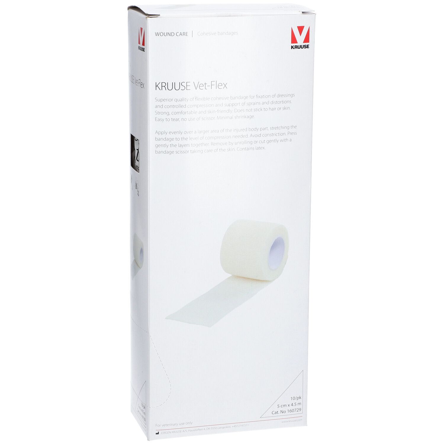 KRUUSE Vet-Flex weiss 5 cmx4,5 m