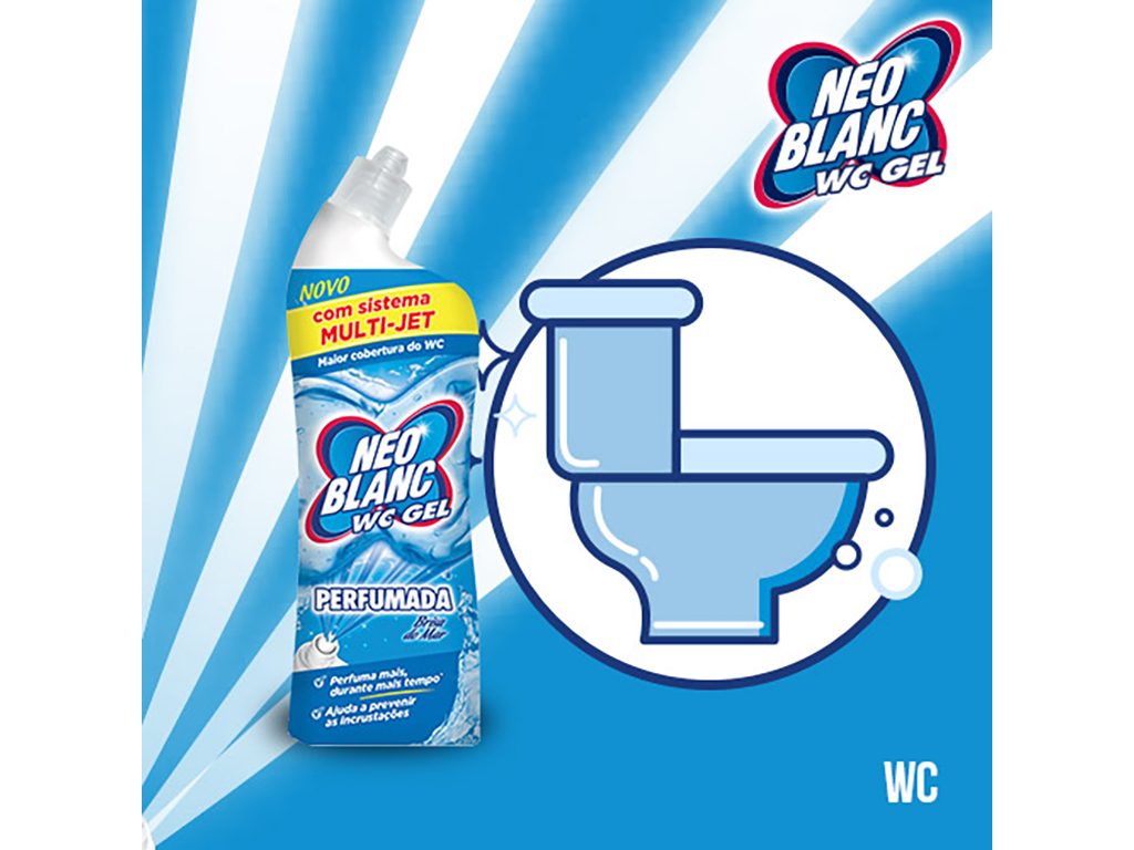 Gel Sanitário Flores Neoblanc 700 ml