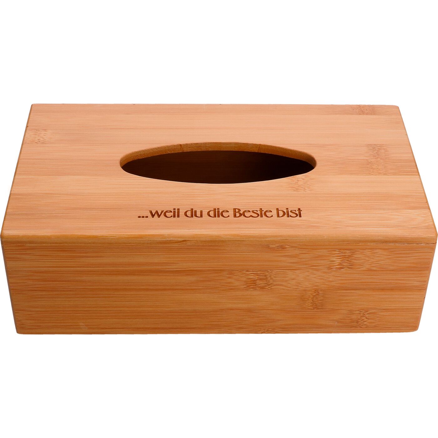 Angela BrudererKleenex-Box aus Bambus mit Gravur