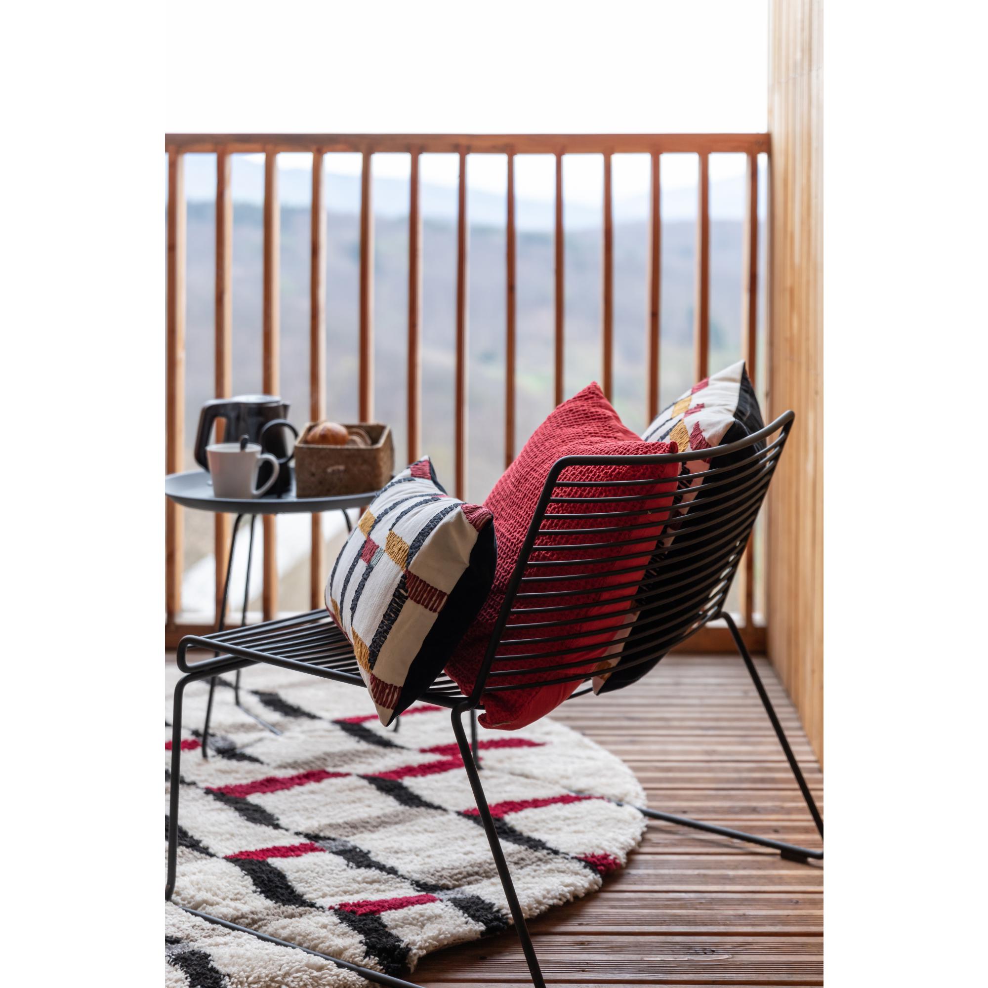 Tapis erika neige diameter 160 cm