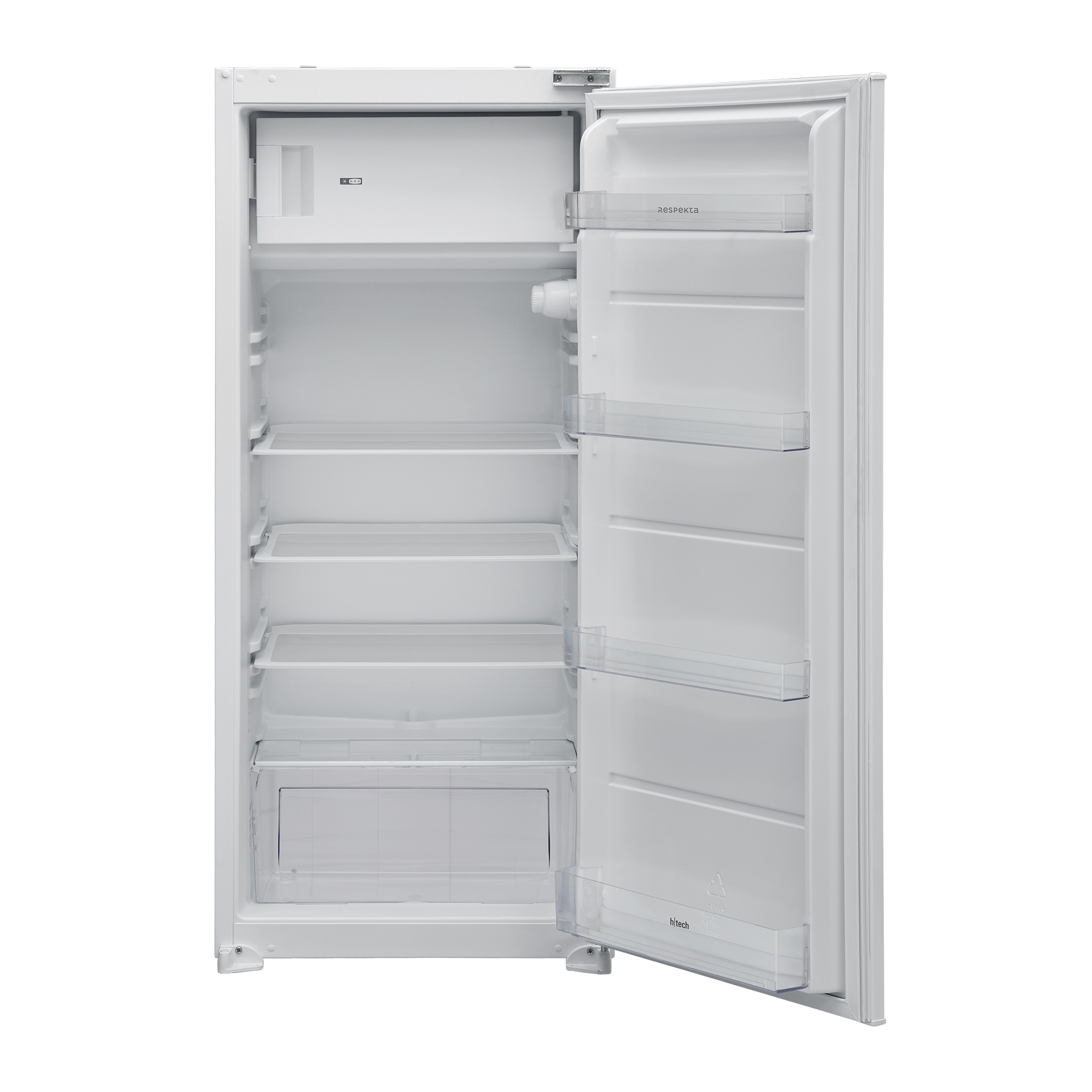 RESPEKTA Küchenblock - Lärche weiß - mit E-Geräten - 300 cm