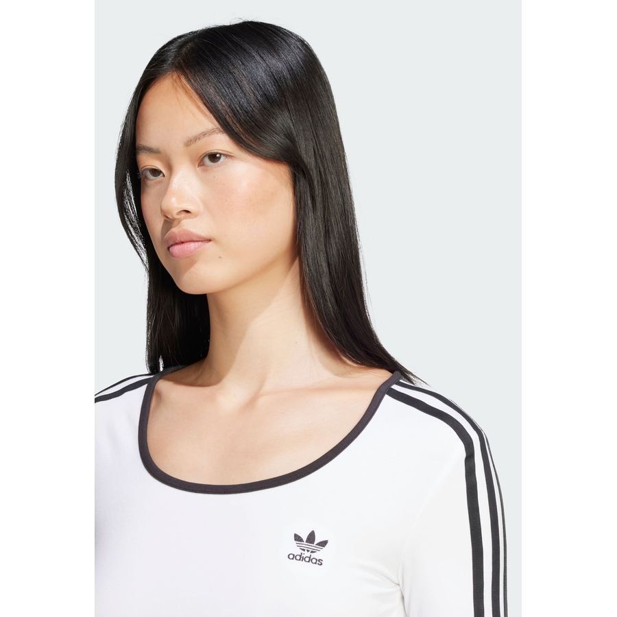 Adidas Original T-shirt court manches longues Adicolor 3 bandes