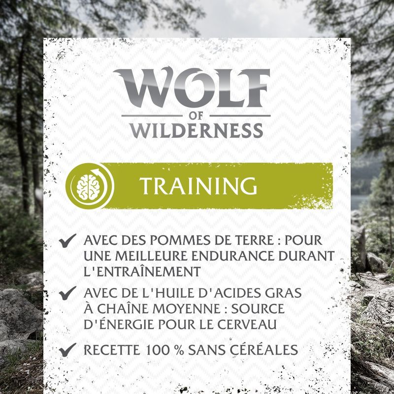 Wolf of Wilderness Training “Explore the Green Fields poulet, agneau ✓ pas cher