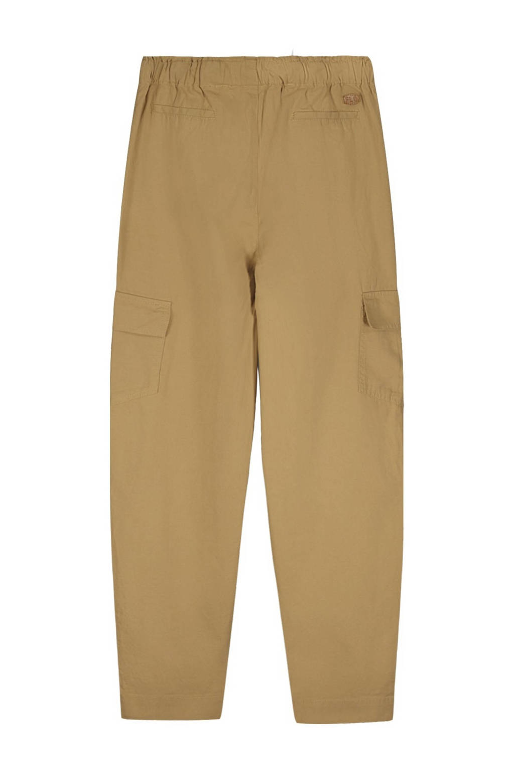 Like Flo coated tapered fit cargobroek Fien kaki