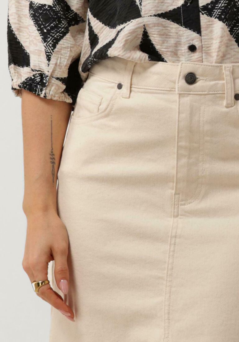 OBJECT zand object midirok objellen mw midi twill skirt