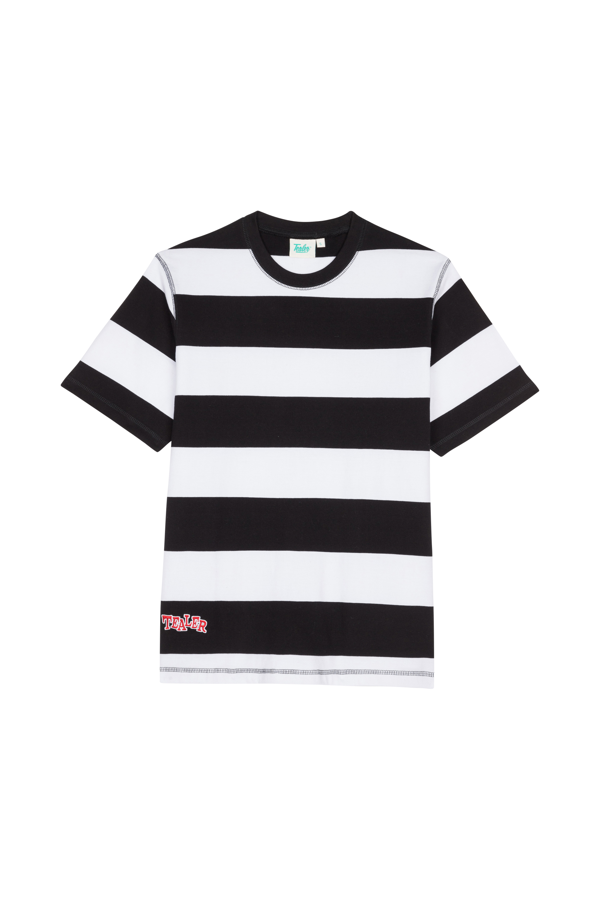 TEALER T-shirt  TS STRIPE BLK WHITE Noir