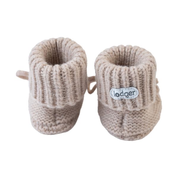 Lodger Slofjes - Merinowol - 0-6 mnd - Beige