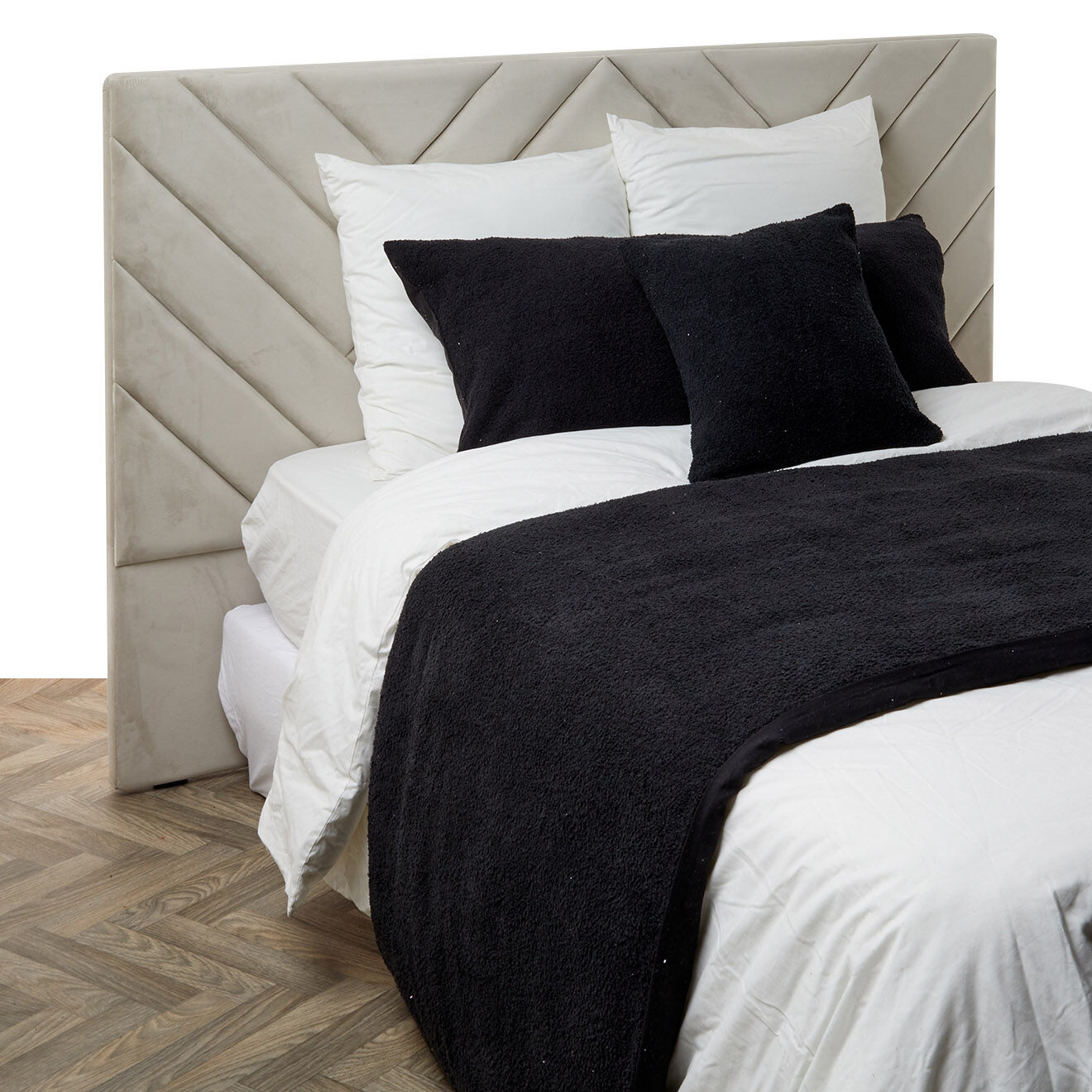 Haomy Housse de coussin bouclette Erode noire - 45x45 cm