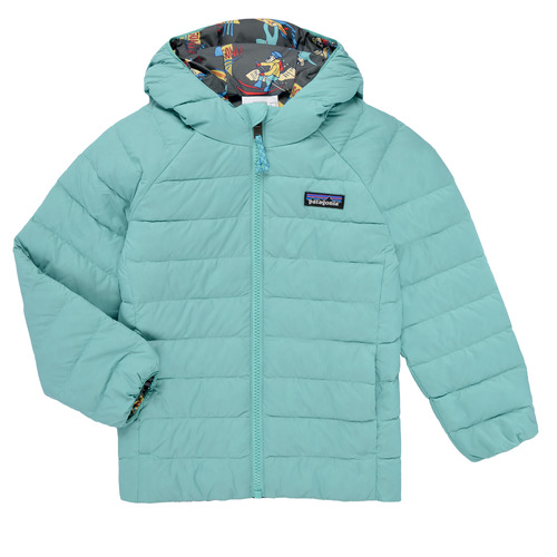 Patagonia - REVERSIBLE DOWN SWEATER HOODY - Bleu / Multicolore