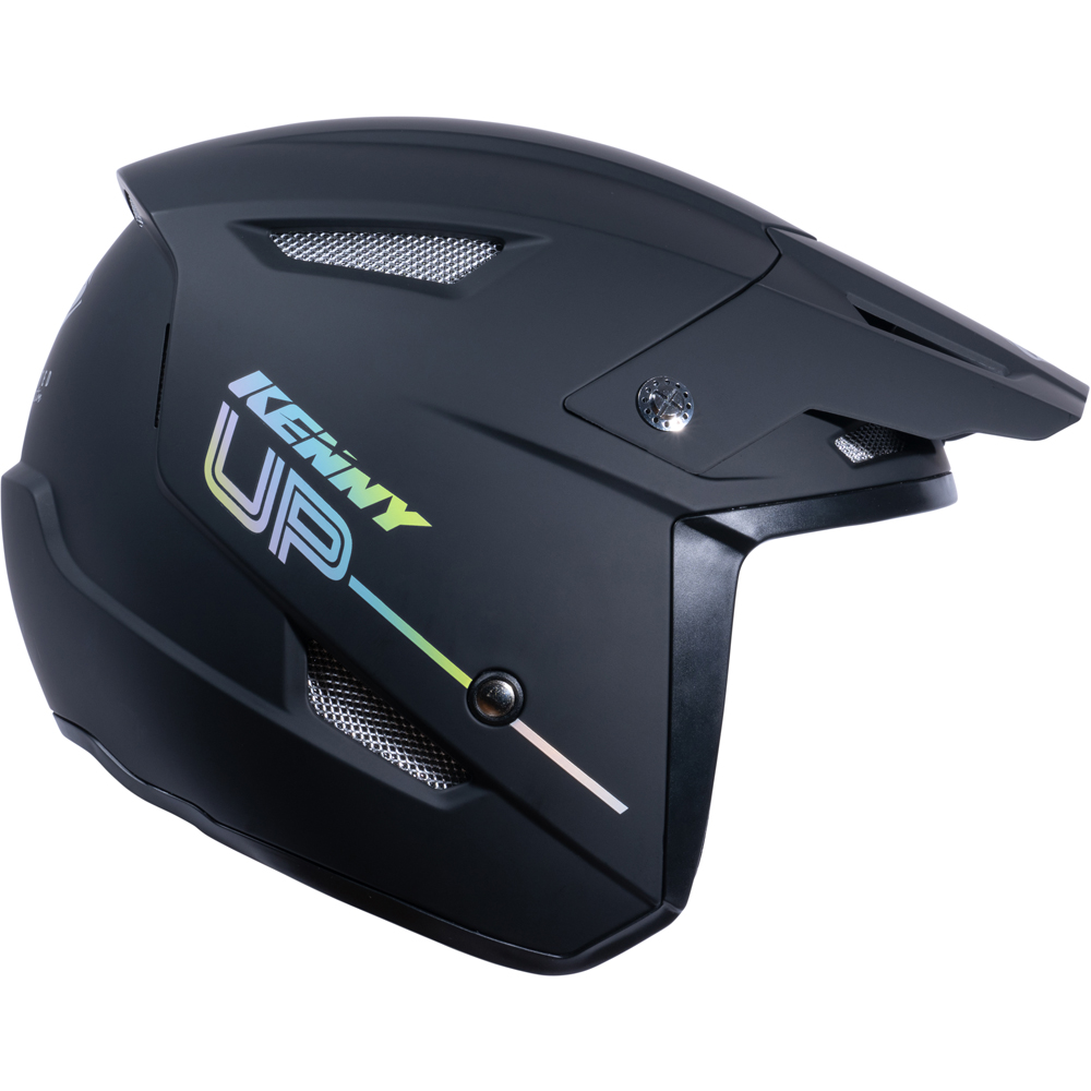 Kenny - Casque Trial Up Graphic - 2022 Noir Mat / Holographic