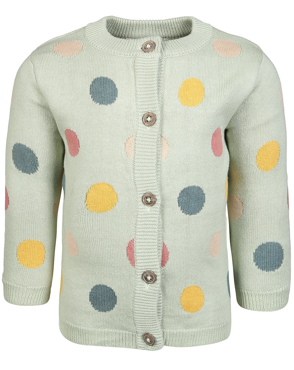 Strickjacke  FLORA DOTS in mint