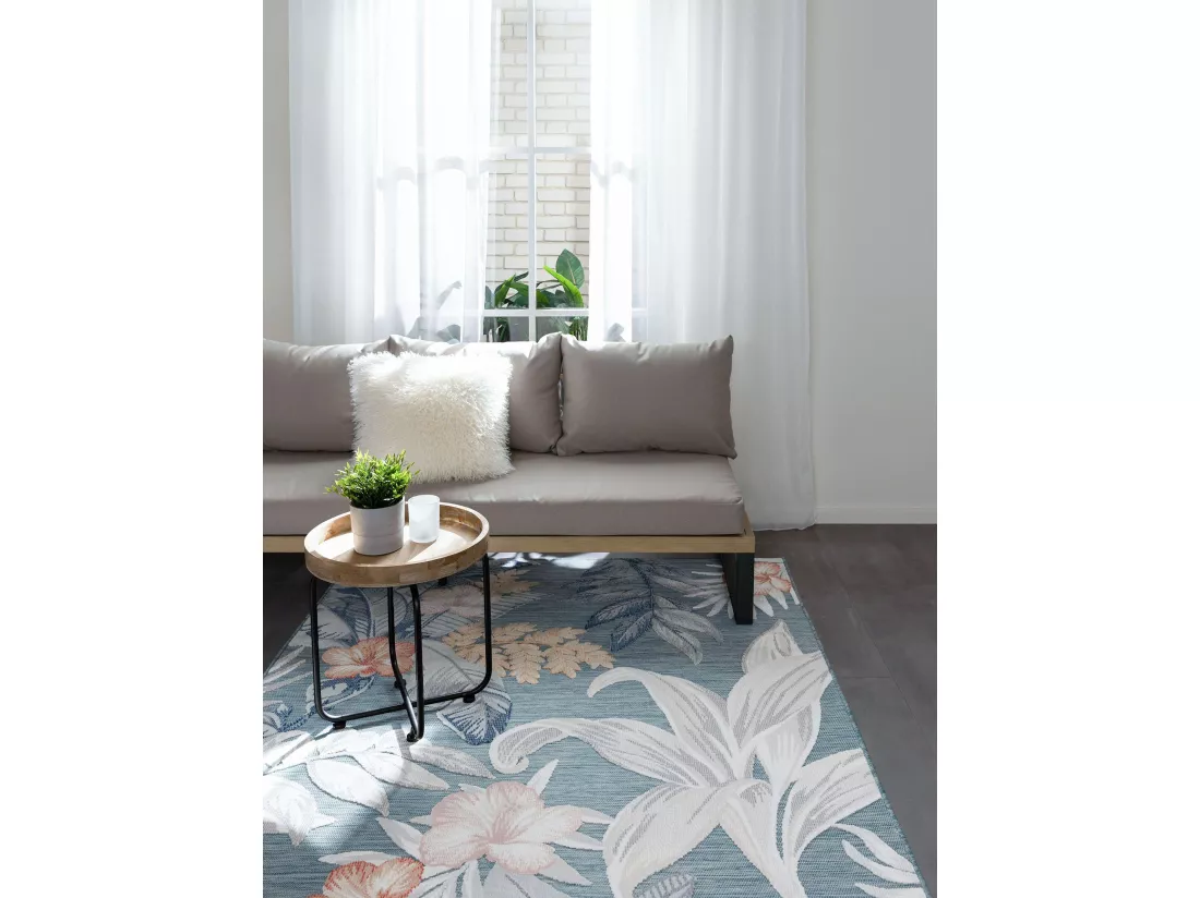 Tapis d'extérieur & intérieur Flora Multicouleur 160x230 cm
