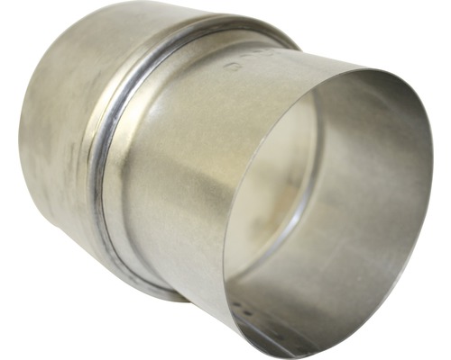 Bertrams kachelpijpverlengstuk Ø 130-150 mm, vuurgealuminiseerd zilver
