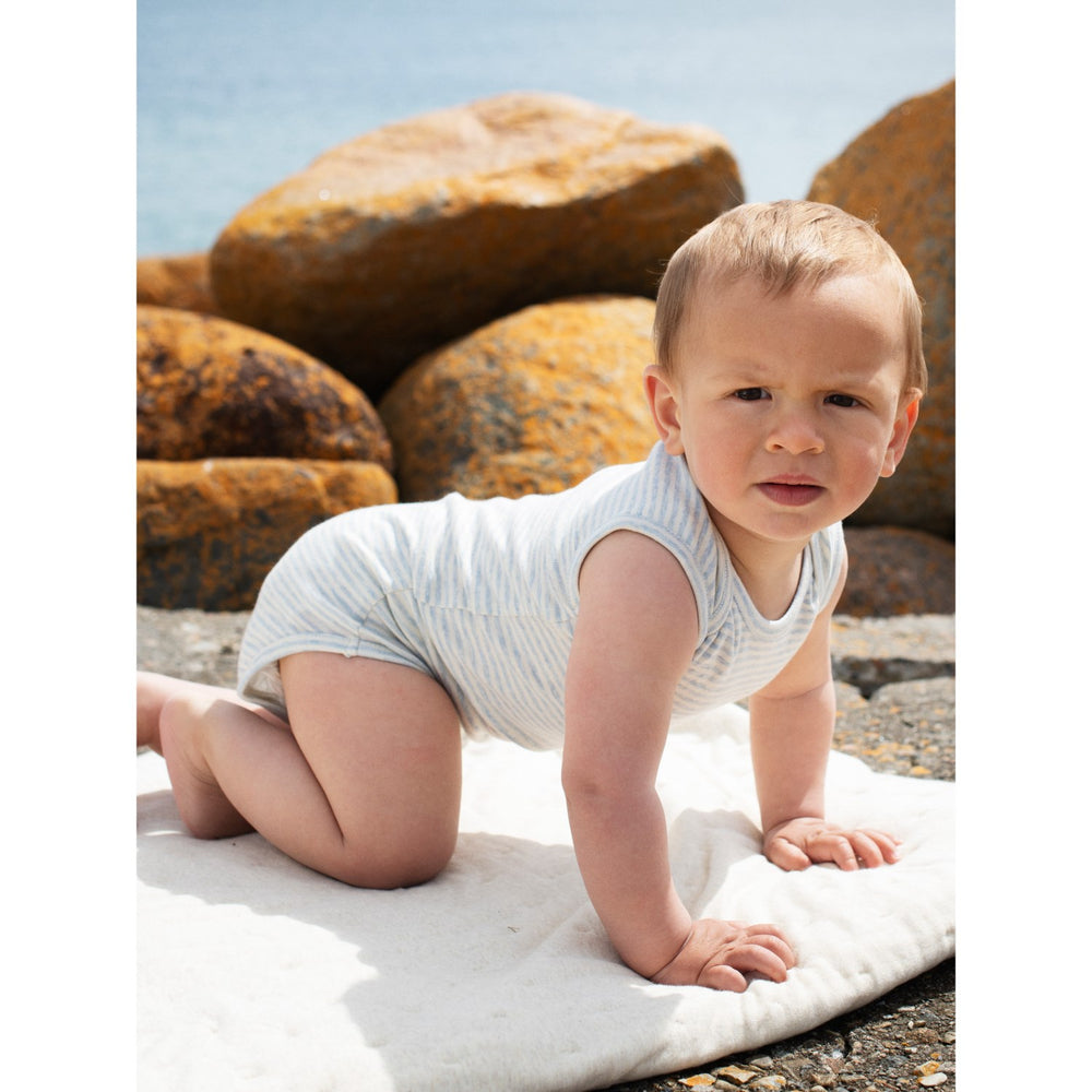 Køb Serendipity Mist/Offwhite Baby Tank Stripe