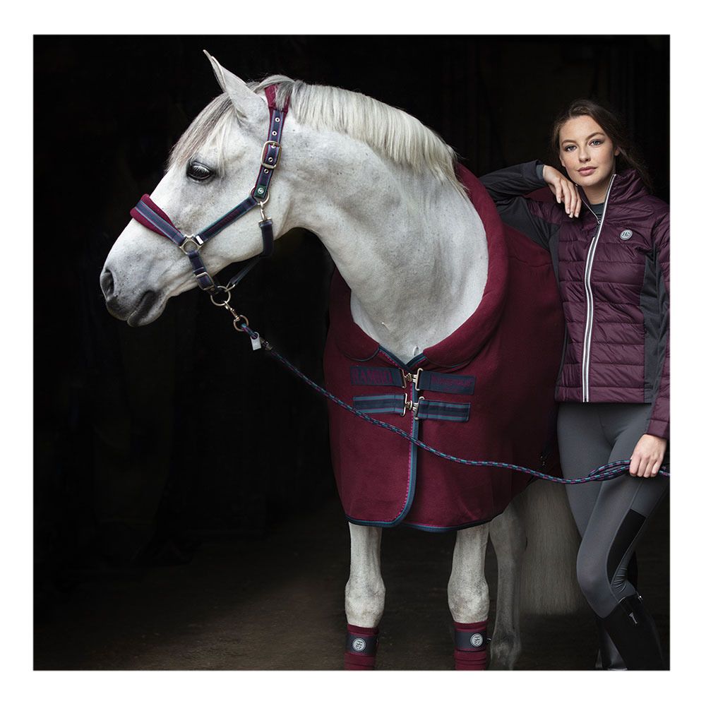 Horseware RAMBO COSY FLEECE - Chemise polaire burg/burg/teal/navy