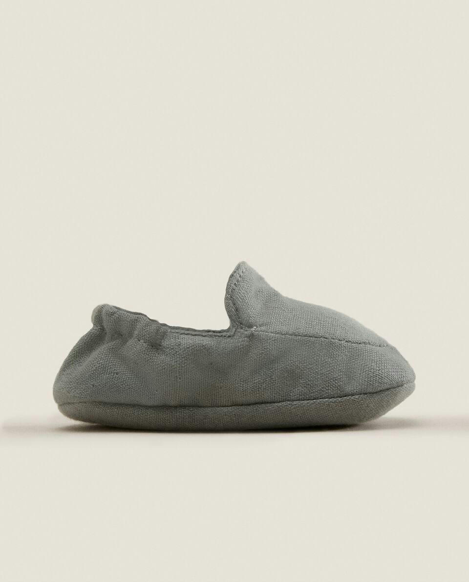 Botinhas de algodão estilo mocassim