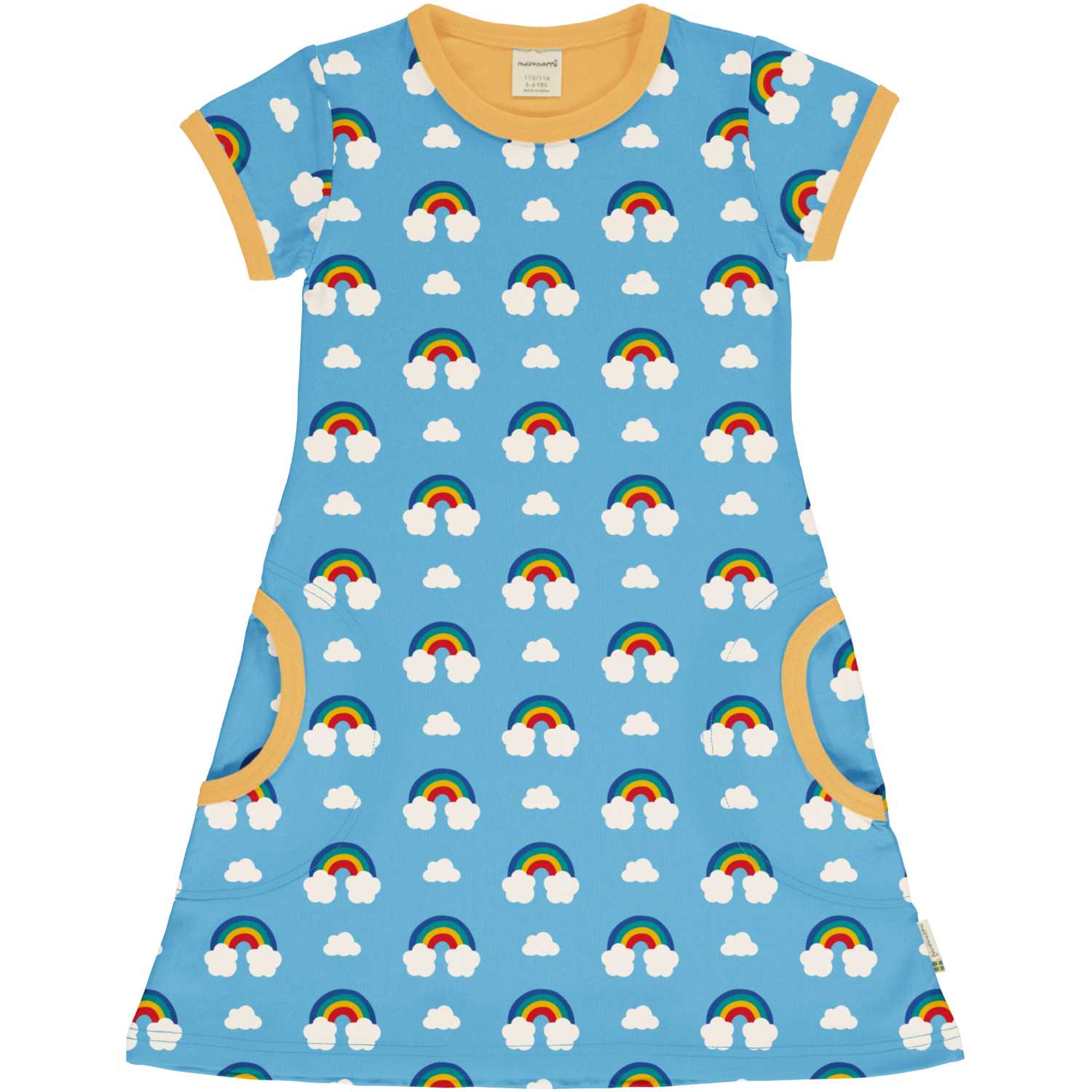Kurzarmkleid RAINBOW in hellblau