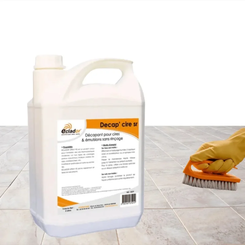 ECLADOR - Décapant sol sans rinçage SR - Décap'cire - 5L