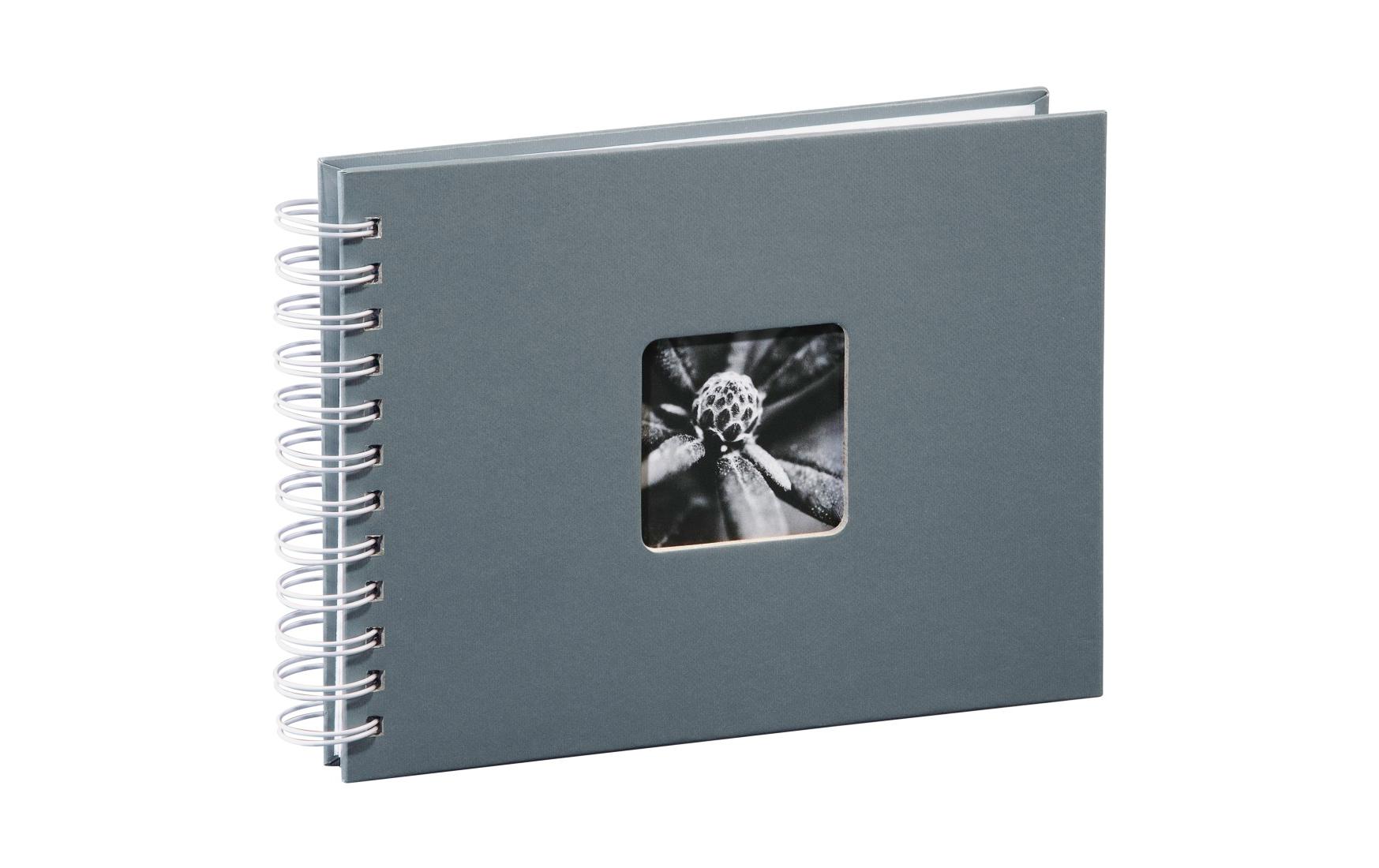 Fotoalbum Fine Art 24 x 17 cm Grau, 50 weisse SeitenPlatzsparendes Album