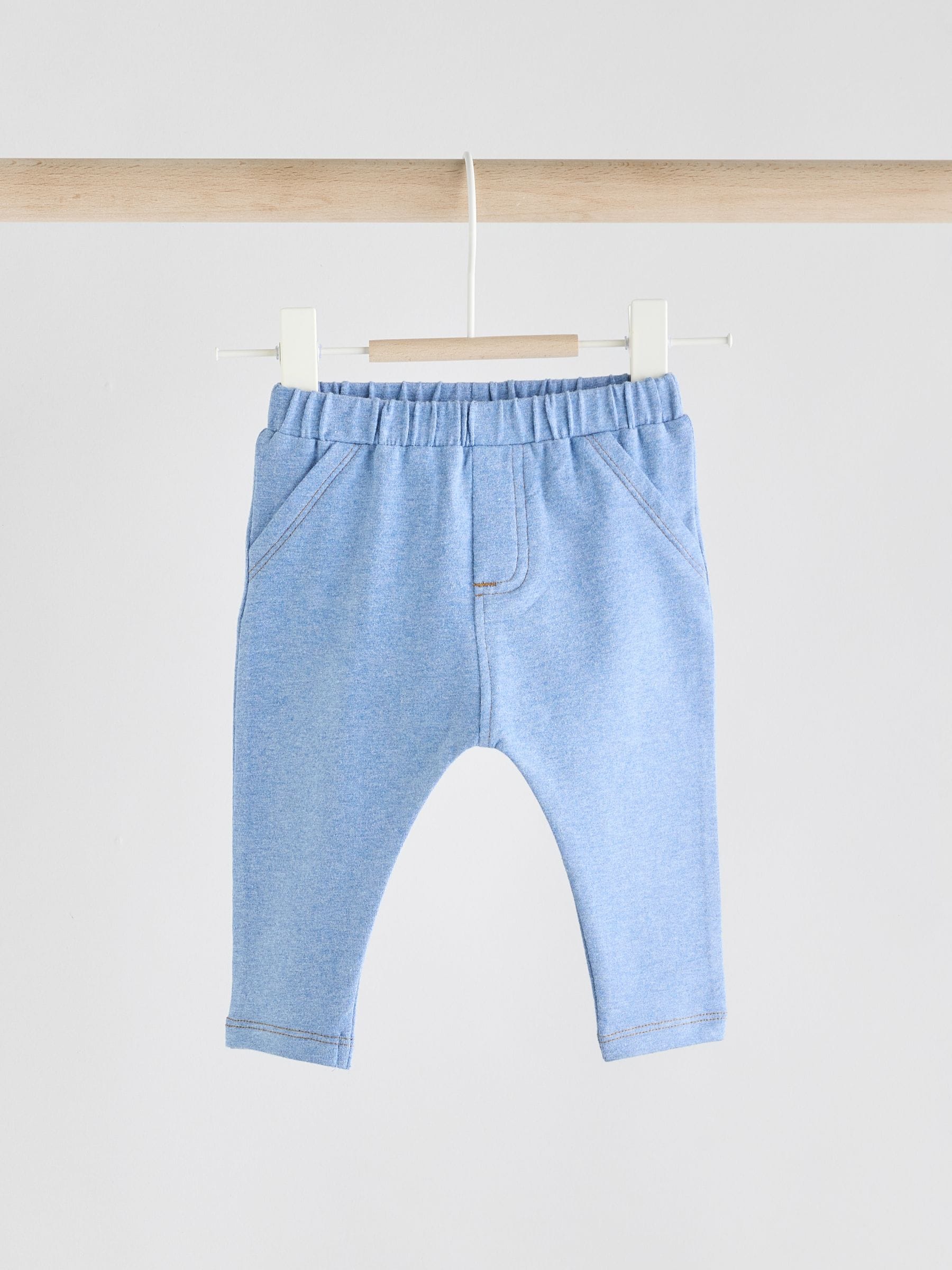 Blauw - Verpakking van 2 babyleggings (0 mnd -2 jr)