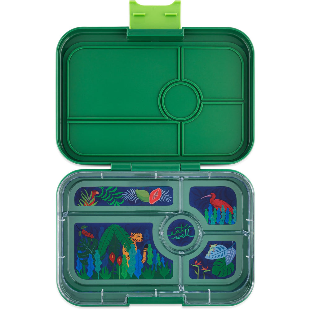 Køb Yumbox Palm Green / Jungle Tray Leakproof Tapas XL 5 Bento Madkasse