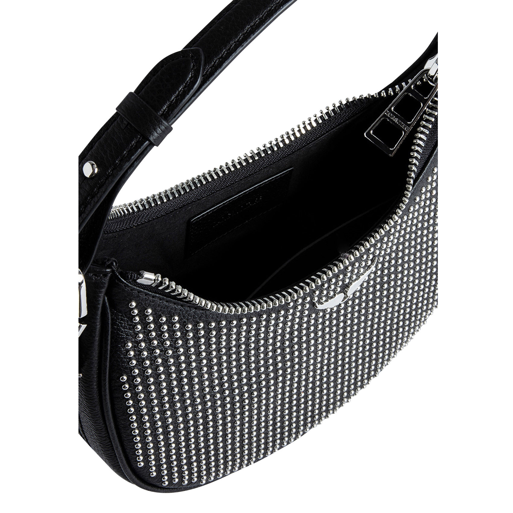 MOONROCK - Sac à main clouté en cuir | Noir