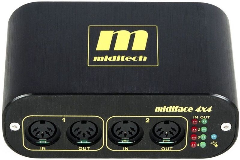 Miditech - MIDIFACE 4x4 - MIDI-interface - USB - 4 IN / 4 OUT
