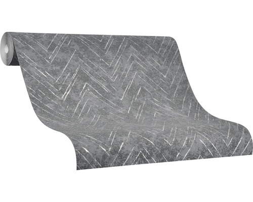 Vliesbehang 84880 Memento structuur grijs