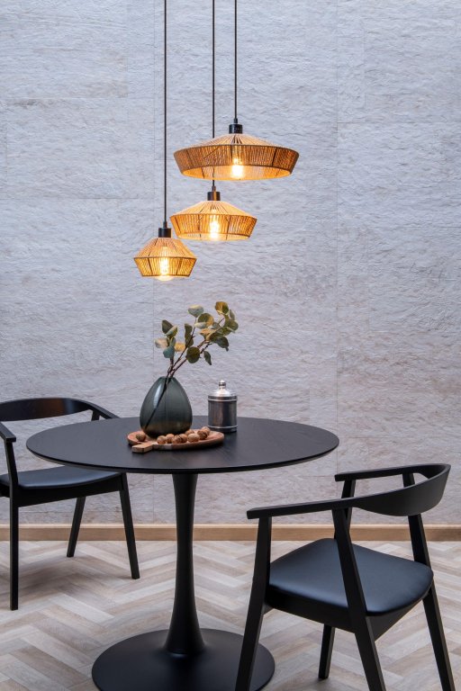 Lucide Yunkai cluster 3 hanglamp rond naturel