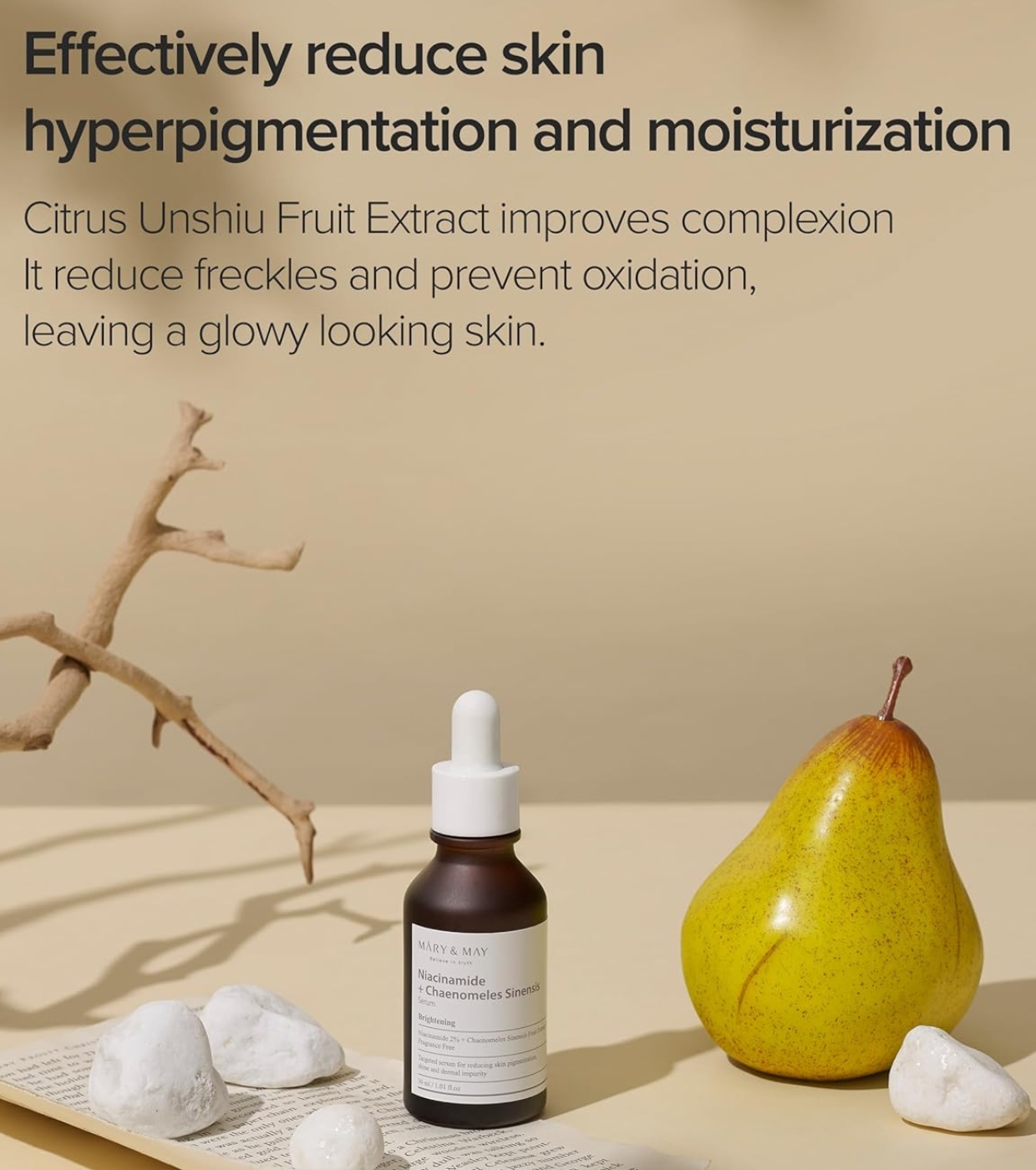 Mary & May - Sérum Facial Iluminador Niacinamide + Chaenomeles Sinensis