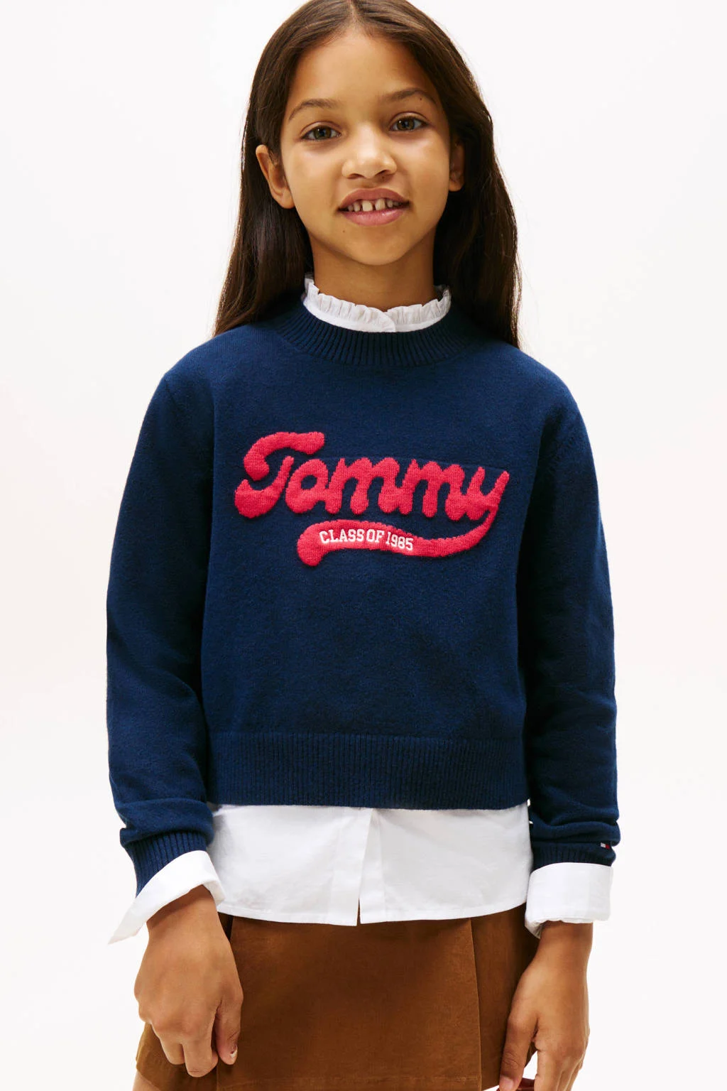 Tommy Hilfiger sweater donkerblauw gebreid