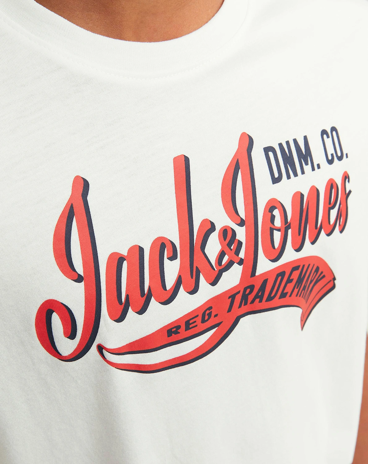 T-Shirt JJELOGO in cloud dancer